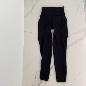 Black lululemon leggings, size 0, worn twice.
